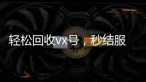 轻松回收vx号,秒结服务让您无忧交易