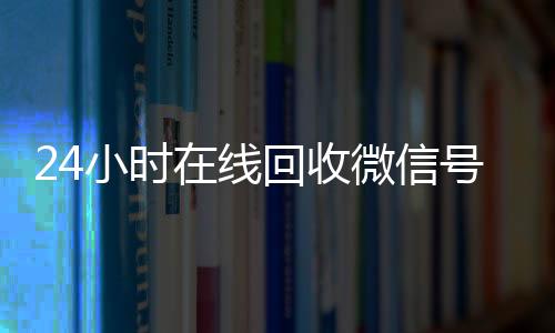 24小时在线回收微信号，轻松变现，安全无忧！